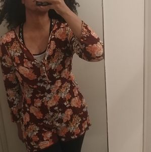 Rewind Romper XL Autumn Style Long Sleeve Floral